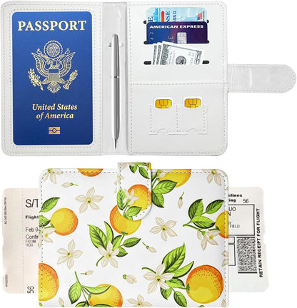 Passport Holder for Travel, RFID Passport Cover Wallet for Women Men | Leather Passport Book, Card Holder Case, International Travel Must Haves Accessories, Cruise Ship Essentials Gifts, Black