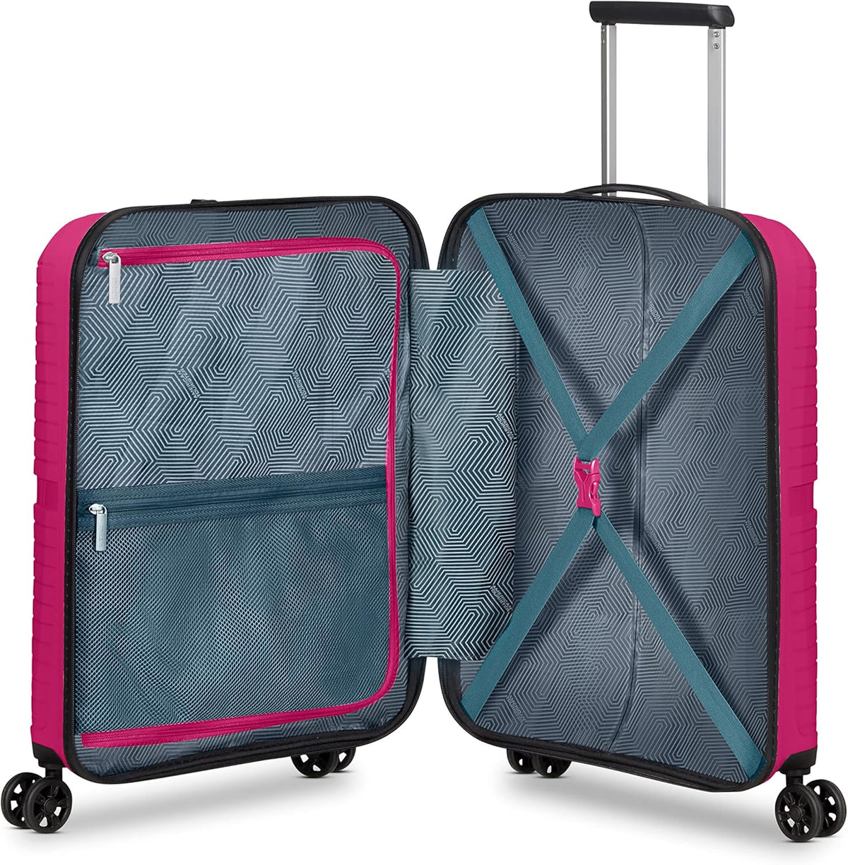 Airconic Hardside Expandable Luggage with Spinner Wheels, Navy Blue, Carry-On 20-Inch