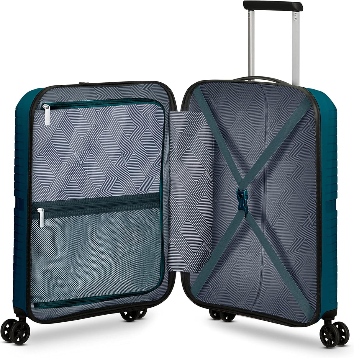 Airconic Hardside Expandable Luggage with Spinner Wheels, Navy Blue, Carry-On 20-Inch