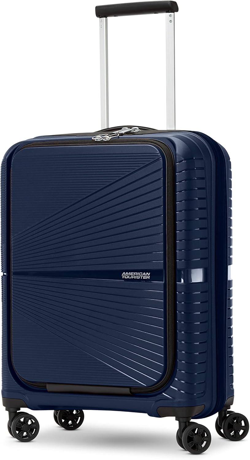 Airconic Hardside Expandable Luggage with Spinner Wheels, Navy Blue, Carry-On 20-Inch