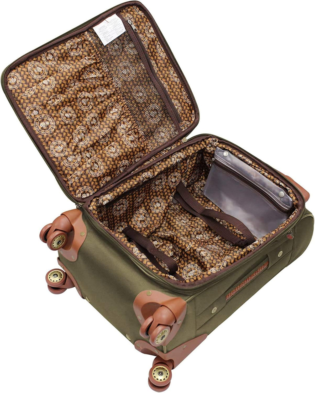 Carry-On Luggage with Spinner Wheels Softside Expandable 20-In Suitcase