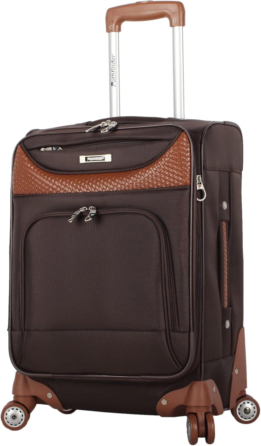 Carry-On Luggage with Spinner Wheels Softside Expandable 20-In Suitcase
