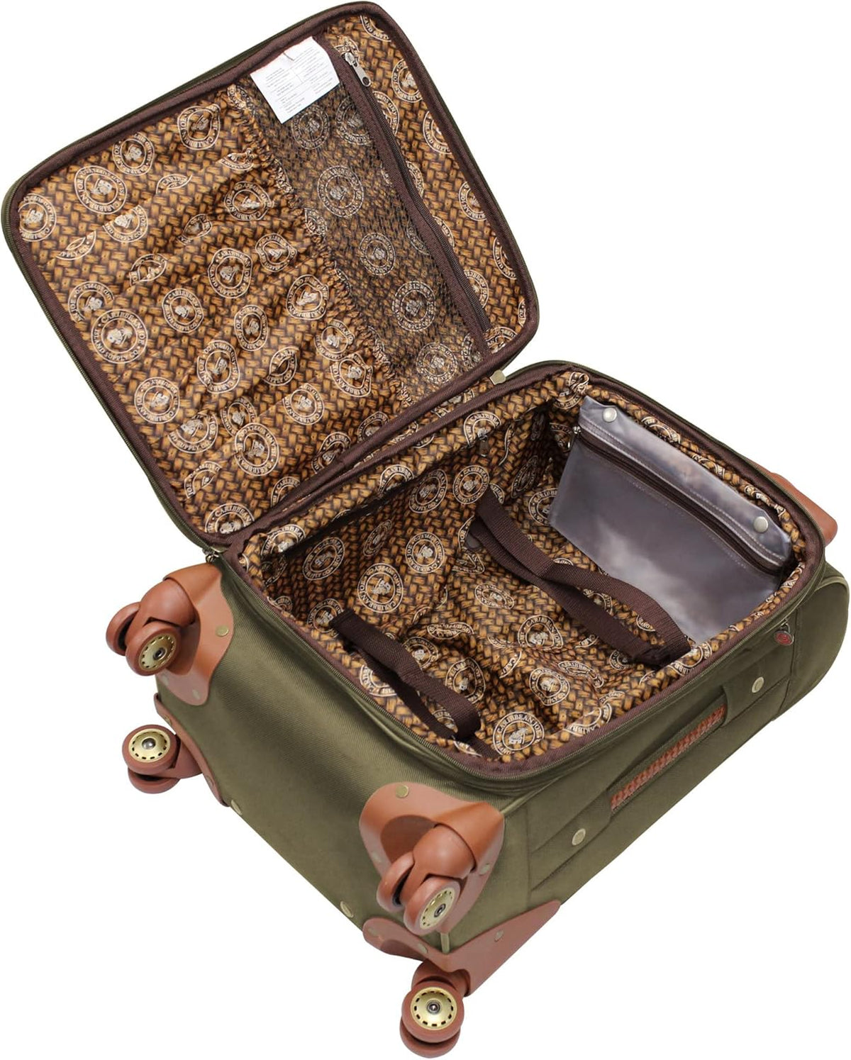 Carry-On Luggage with Spinner Wheels Softside Expandable 20-In Suitcase