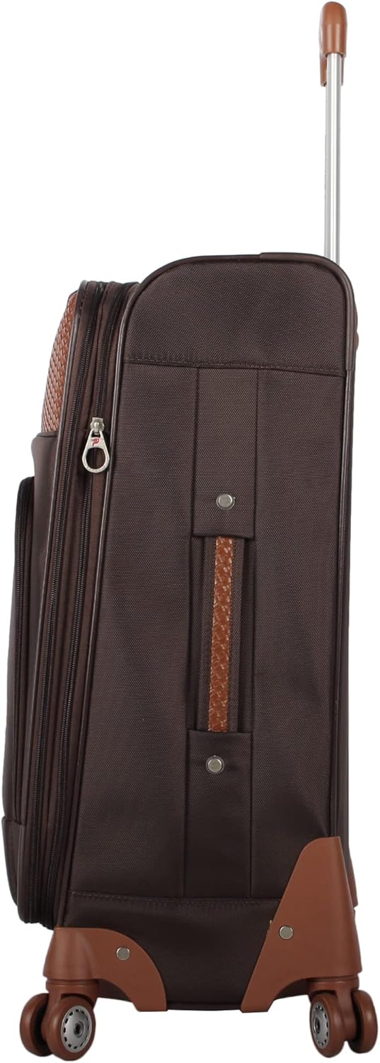 Carry-On Luggage with Spinner Wheels Softside Expandable 20-In Suitcase