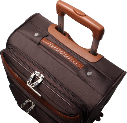 Carry-On Luggage with Spinner Wheels Softside Expandable 20-In Suitcase