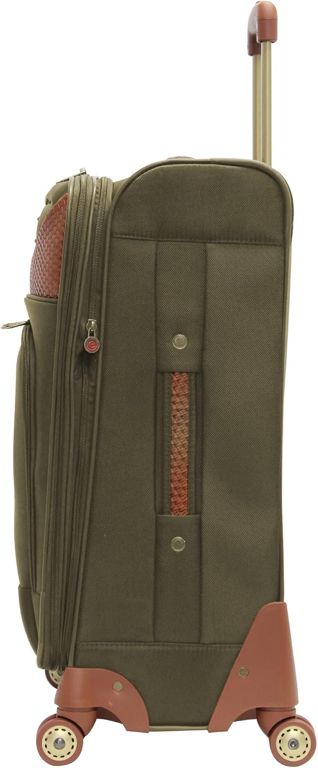 Carry-On Luggage with Spinner Wheels Softside Expandable 20-In Suitcase