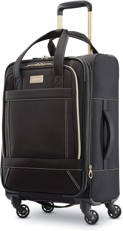 Belle Voyage Softside Luggage with Spinner Wheels, Black, Carry-On 21-Inch