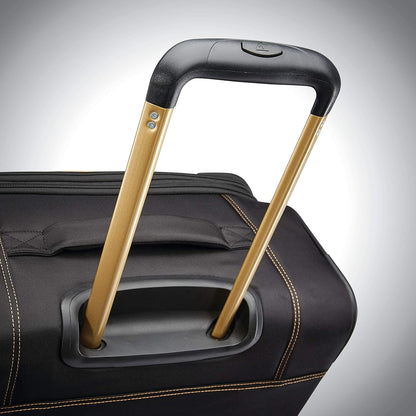 Belle Voyage Softside Luggage with Spinner Wheels, Black, Carry-On 21-Inch