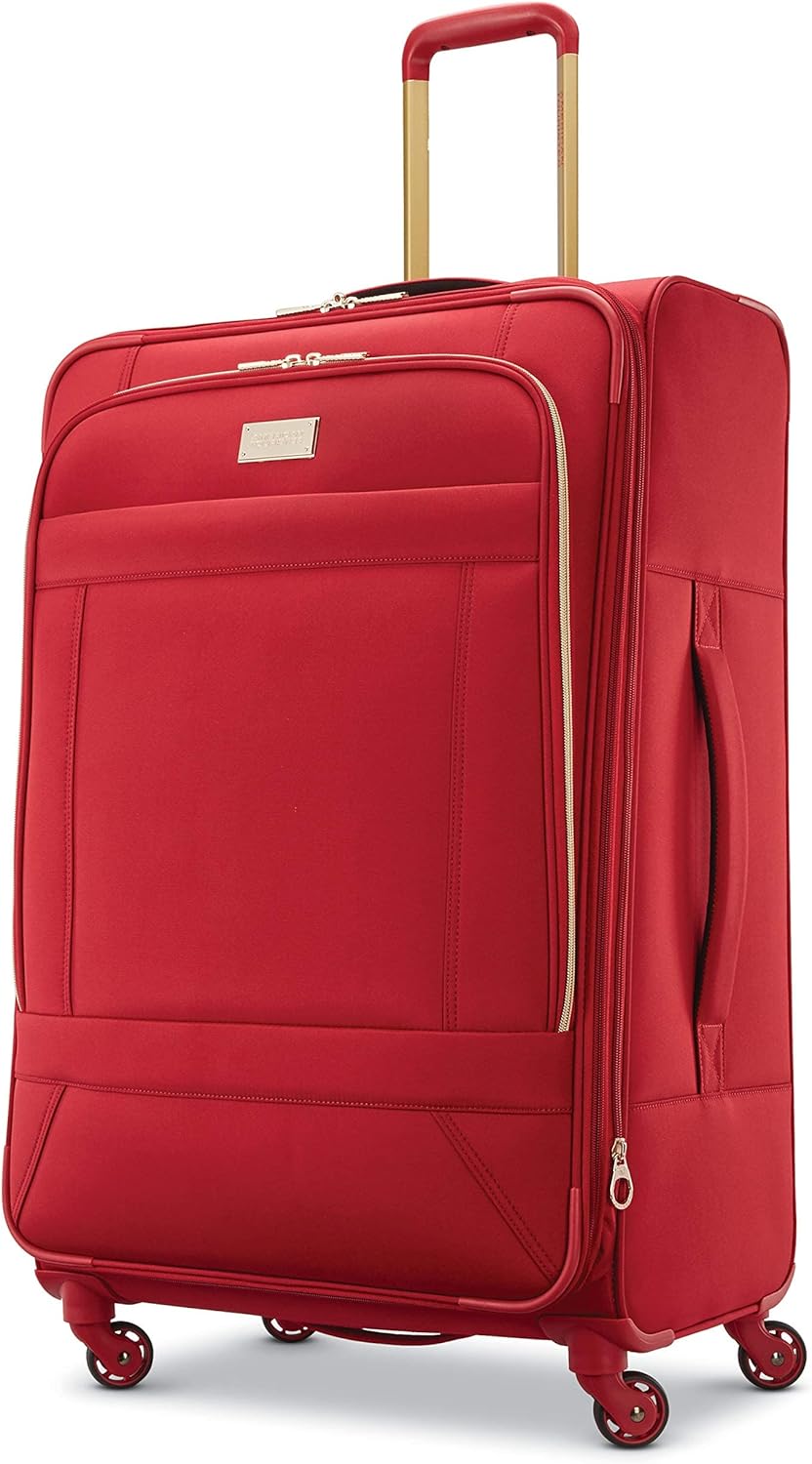 Belle Voyage Softside Luggage with Spinner Wheels, Black, Carry-On 21-Inch