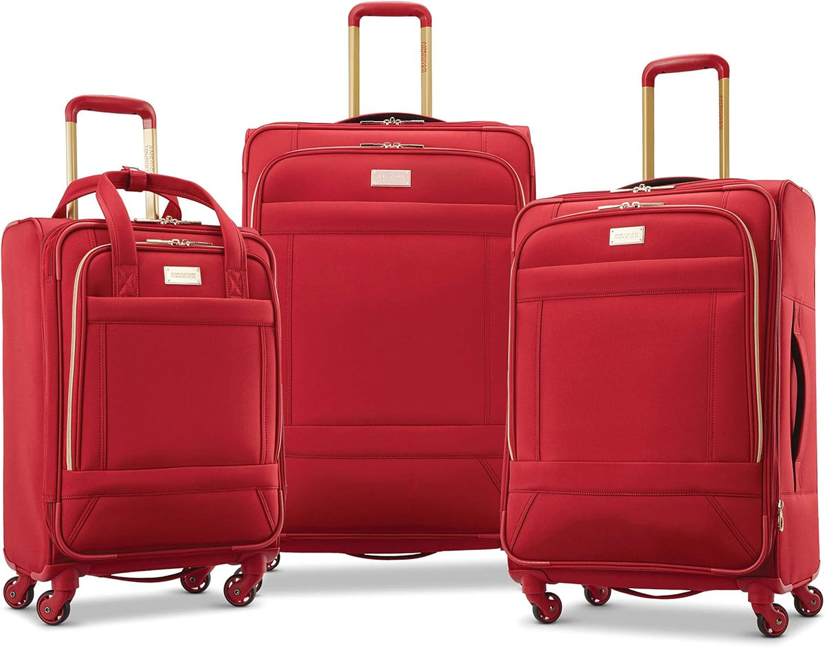 Belle Voyage Softside Luggage with Spinner Wheels, Black, Carry-On 21-Inch