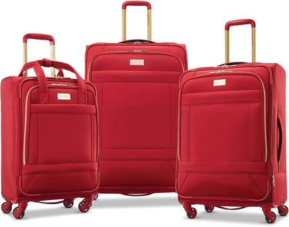 Belle Voyage Softside Luggage with Spinner Wheels, Black, Carry-On 21-Inch