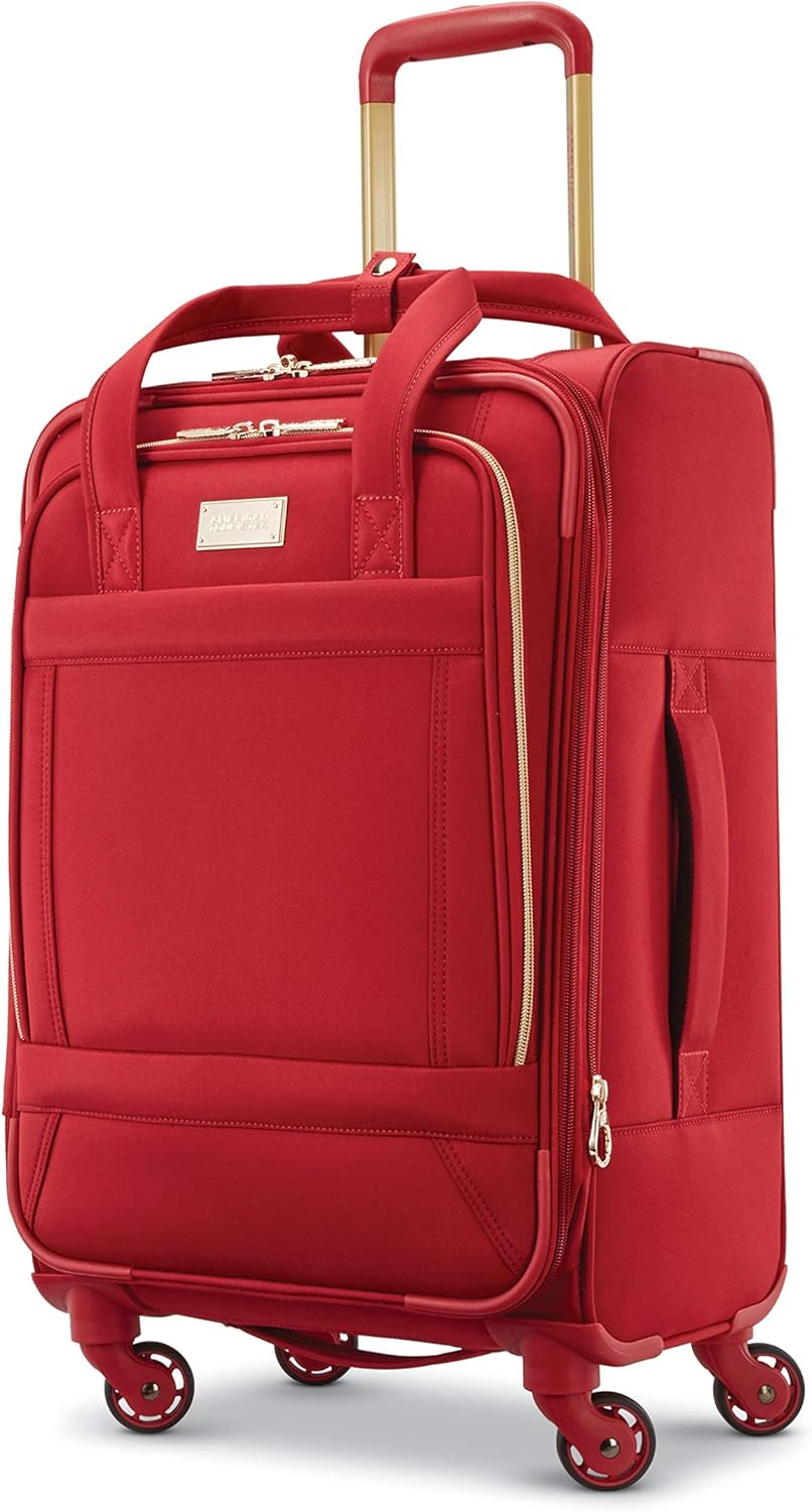 Belle Voyage Softside Luggage with Spinner Wheels, Black, Carry-On 21-Inch