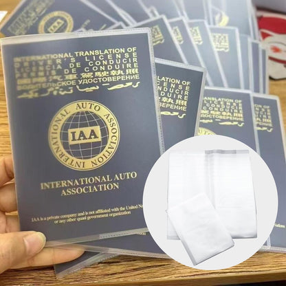 10 Pack sanding Passport Cover, Plastic Passport Protector Case Transparent,Travel Document Organizer for Travel/Globetrotters