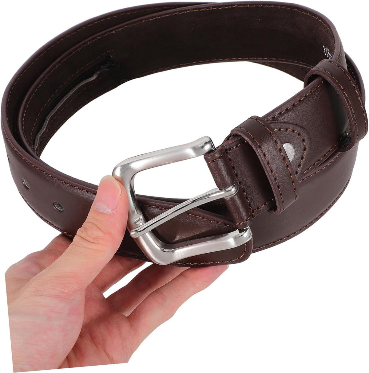 Hidden Money Pocket Travel Security Belt for Men Waist Wallet with Concealed Zipper Pockets for Cash and Valuables Elegant Brown Travel Accessories