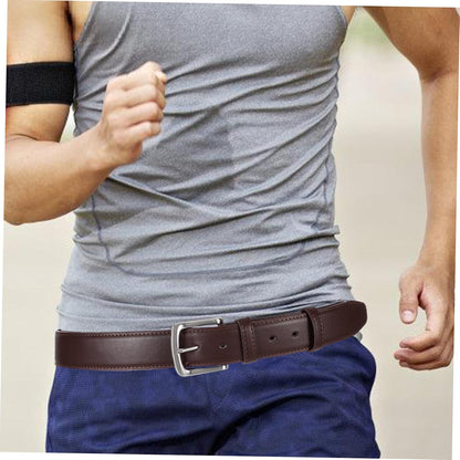 Hidden Money Pocket Travel Security Belt for Men Waist Wallet with Concealed Zipper Pockets for Cash and Valuables Elegant Brown Travel Accessories