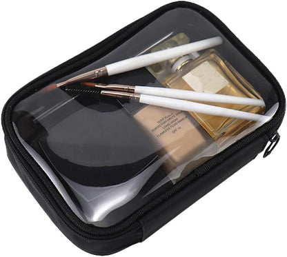 Mesh Toiletry Bag, Portable See Through Toiletry Bag, Breathable Mesh Makeup Bag with Zipper, Travel bag for Cosmetics (Small)