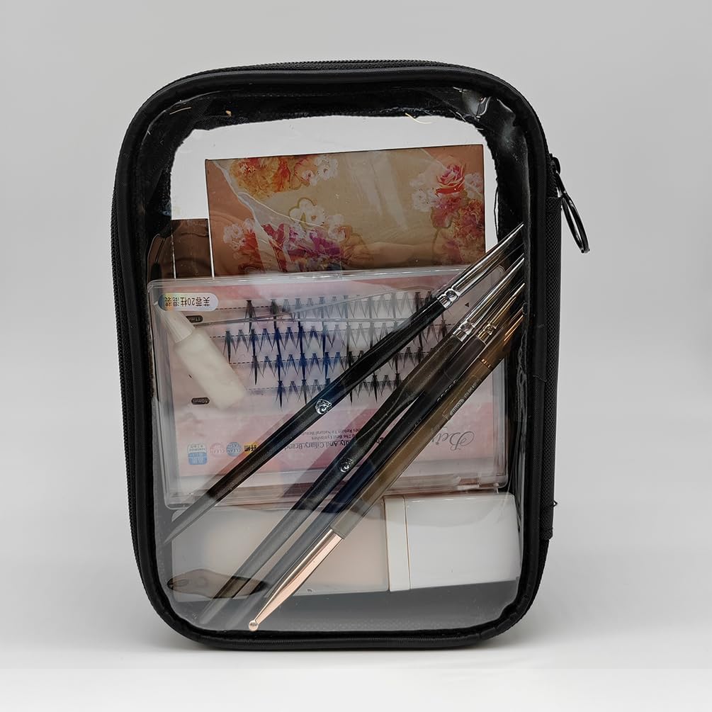 Mesh Toiletry Bag, Portable See Through Toiletry Bag, Breathable Mesh Makeup Bag with Zipper, Travel bag for Cosmetics (Small)
