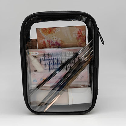 Mesh Toiletry Bag, Portable See Through Toiletry Bag, Breathable Mesh Makeup Bag with Zipper, Travel bag for Cosmetics (Small)