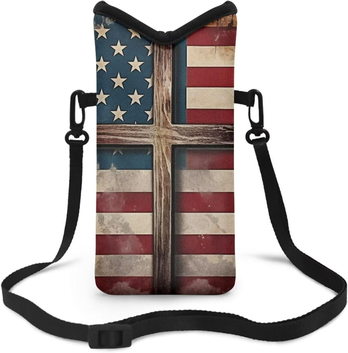Women Men Crossbody Phone Bag Lightweight Neoprene Cellphone Case Waterproof Phone Carry Pouch for iPhone 15/14/ 13 Pro Max, for Samsung S24, S23+, A25, A35, Hummingbird Floral Pattern - Colors B