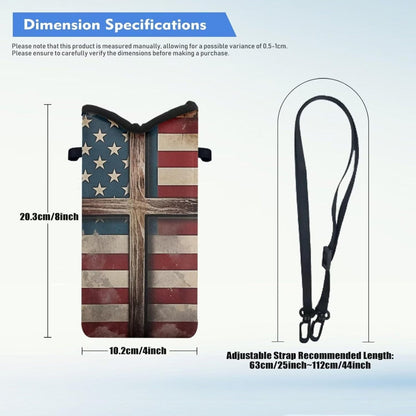 Women Men Crossbody Phone Bag Lightweight Neoprene Cellphone Case Waterproof Phone Carry Pouch for iPhone 15/14/ 13 Pro Max, for Samsung S24, S23+, A25, A35, Hummingbird Floral Pattern - Colors B
