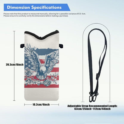 Women Men Crossbody Phone Bag Lightweight Neoprene Cellphone Case Waterproof Phone Carry Pouch for iPhone 15/14/ 13 Pro Max, for Samsung S24, S23+, A25, A35, Hummingbird Floral Pattern - Colors B