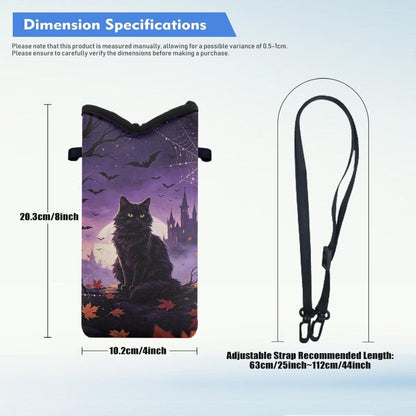 Women Men Crossbody Phone Bag Lightweight Neoprene Cellphone Case Waterproof Phone Carry Pouch for iPhone 15/14/ 13 Pro Max, for Samsung S24, S23+, A25, A35, Hummingbird Floral Pattern - Colors B