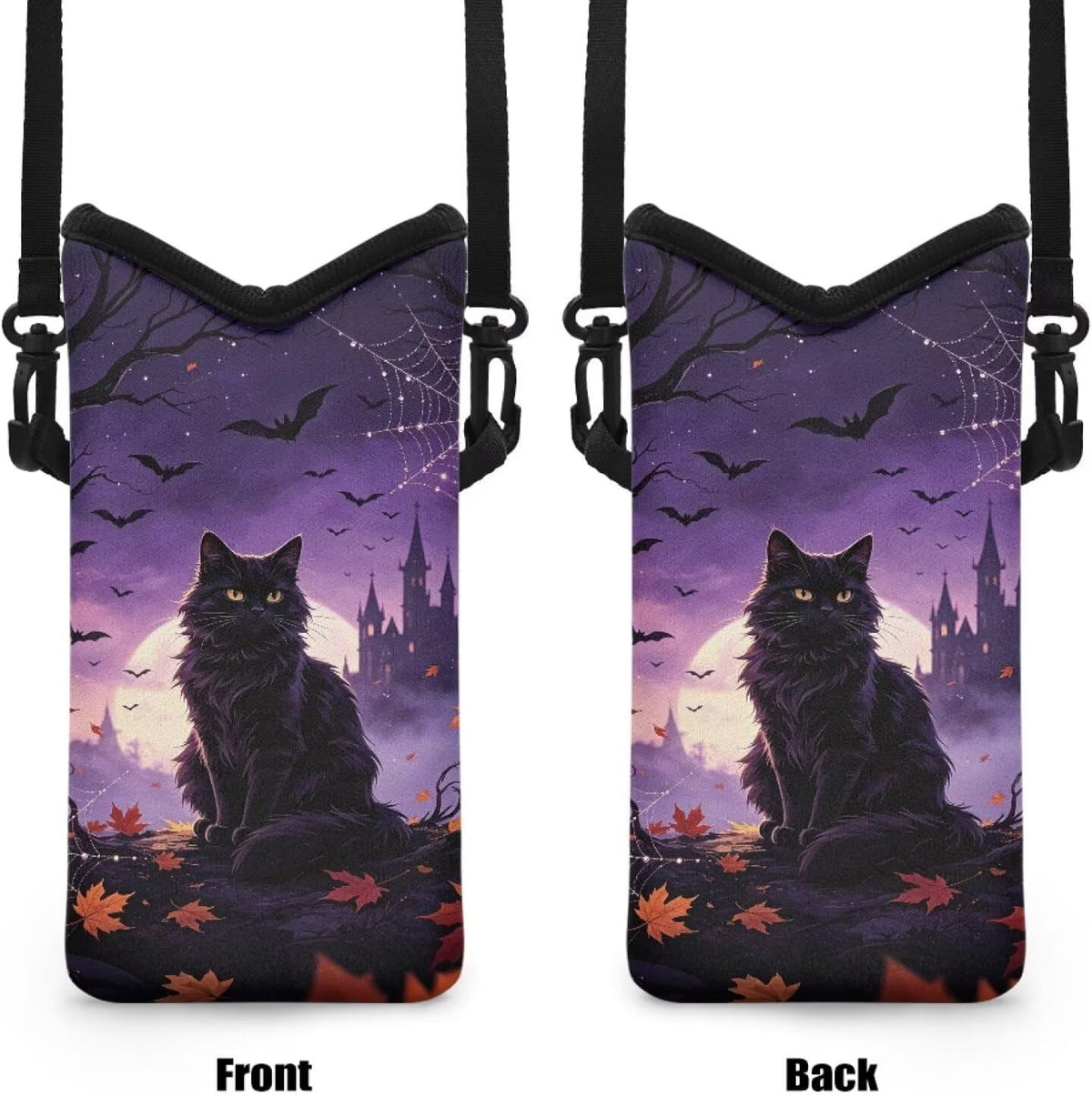 Women Men Crossbody Phone Bag Lightweight Neoprene Cellphone Case Waterproof Phone Carry Pouch for iPhone 15/14/ 13 Pro Max, for Samsung S24, S23+, A25, A35, Hummingbird Floral Pattern - Colors B