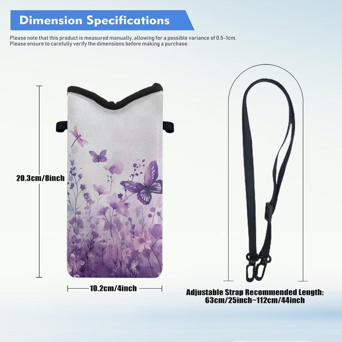 Women Men Crossbody Phone Bag Lightweight Neoprene Cellphone Case Waterproof Phone Carry Pouch for iPhone 15/14/ 13 Pro Max, for Samsung S24, S23+, A25, A35, Hummingbird Floral Pattern - Colors B