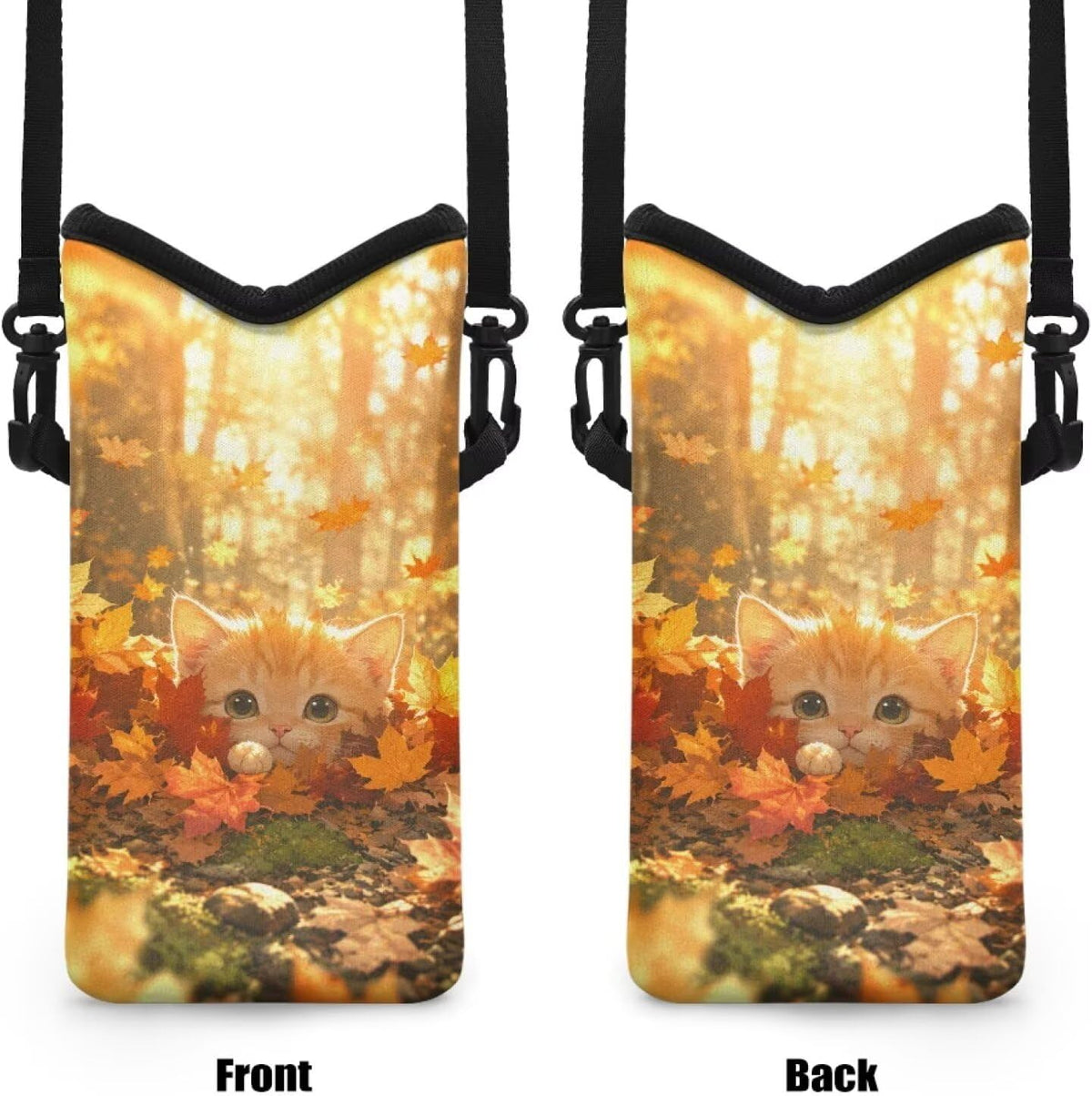 Women Men Crossbody Phone Bag Lightweight Neoprene Cellphone Case Waterproof Phone Carry Pouch for iPhone 15/14/ 13 Pro Max, for Samsung S24, S23+, A25, A35, Hummingbird Floral Pattern - Colors B