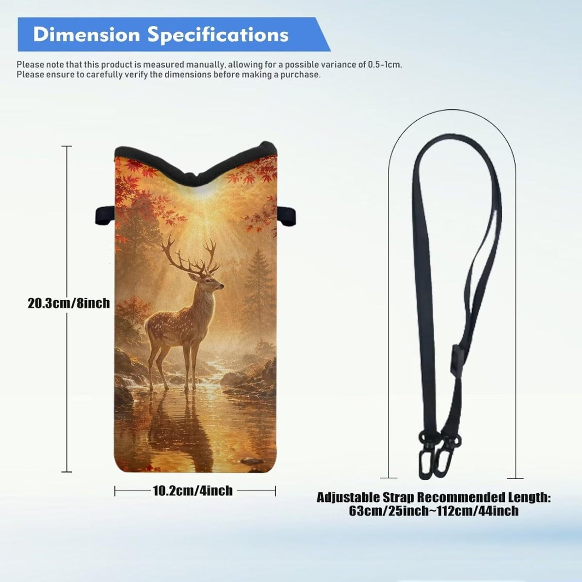 Women Men Crossbody Phone Bag Lightweight Neoprene Cellphone Case Waterproof Phone Carry Pouch for iPhone 15/14/ 13 Pro Max, for Samsung S24, S23+, A25, A35, Hummingbird Floral Pattern - Colors B