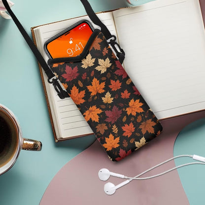 Women Men Crossbody Phone Bag Lightweight Neoprene Cellphone Case Waterproof Phone Carry Pouch for iPhone 15/14/ 13 Pro Max, for Samsung S24, S23+, A25, A35, Hummingbird Floral Pattern - Colors B
