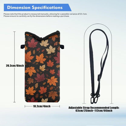 Women Men Crossbody Phone Bag Lightweight Neoprene Cellphone Case Waterproof Phone Carry Pouch for iPhone 15/14/ 13 Pro Max, for Samsung S24, S23+, A25, A35, Hummingbird Floral Pattern - Colors B