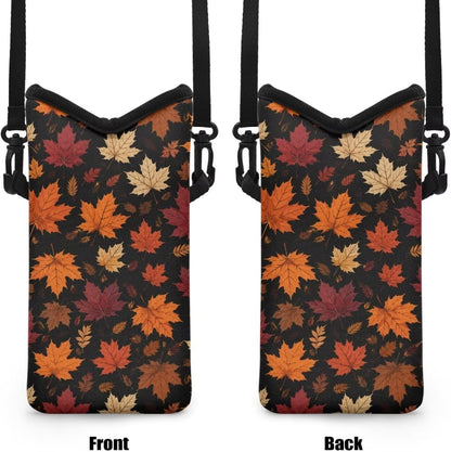Women Men Crossbody Phone Bag Lightweight Neoprene Cellphone Case Waterproof Phone Carry Pouch for iPhone 15/14/ 13 Pro Max, for Samsung S24, S23+, A25, A35, Hummingbird Floral Pattern - Colors B