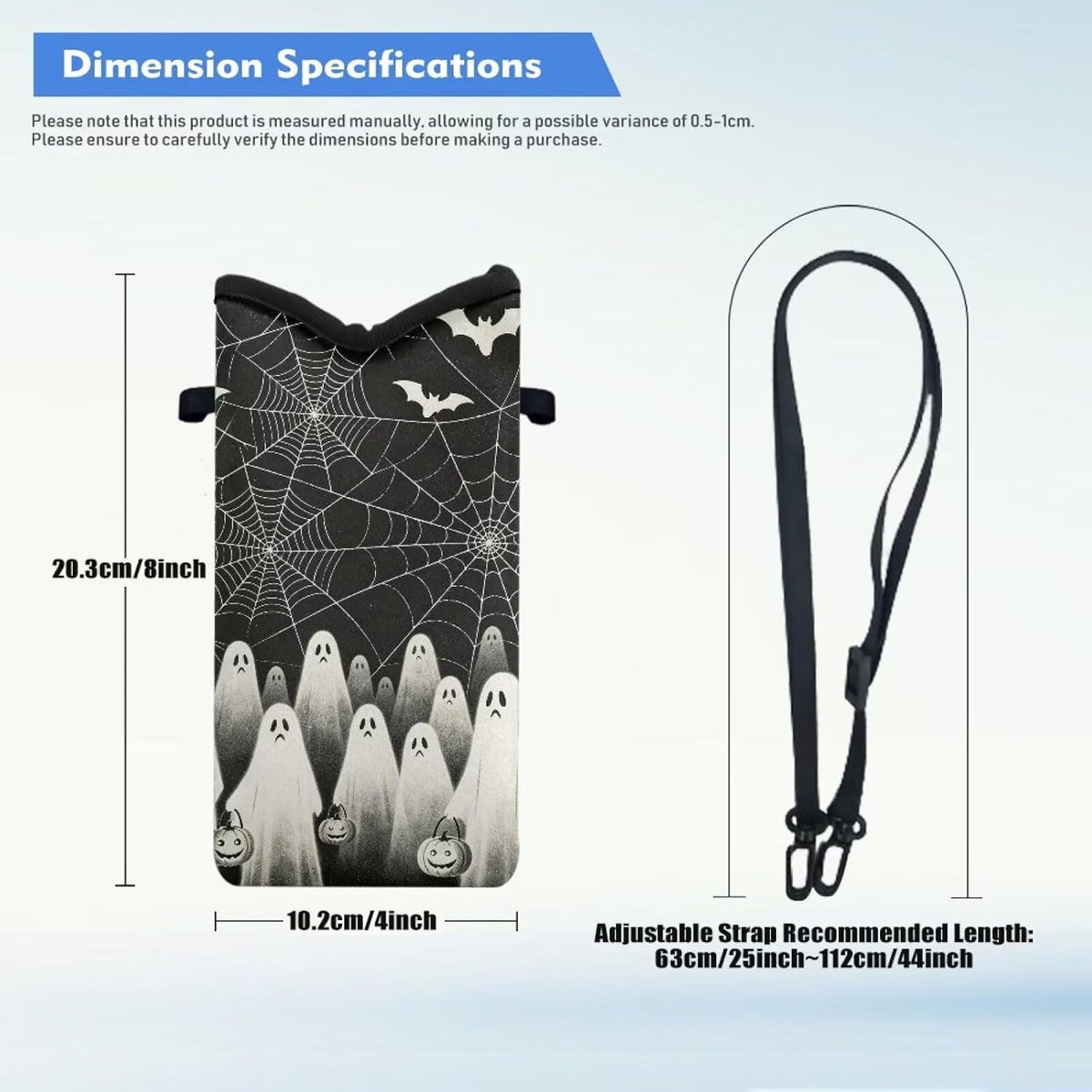 Women Men Crossbody Phone Bag Lightweight Neoprene Cellphone Case Waterproof Phone Carry Pouch for iPhone 15/14/ 13 Pro Max, for Samsung S24, S23+, A25, A35, Hummingbird Floral Pattern - Colors B