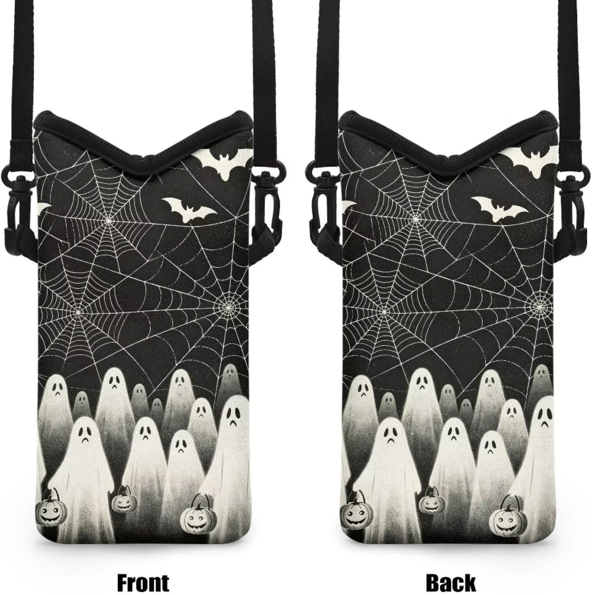 Women Men Crossbody Phone Bag Lightweight Neoprene Cellphone Case Waterproof Phone Carry Pouch for iPhone 15/14/ 13 Pro Max, for Samsung S24, S23+, A25, A35, Hummingbird Floral Pattern - Colors B