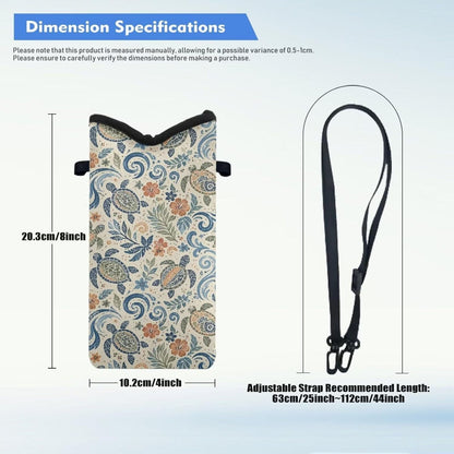 Women Men Crossbody Phone Bag Lightweight Neoprene Cellphone Case Waterproof Phone Carry Pouch for iPhone 15/14/ 13 Pro Max, for Samsung S24, S23+, A25, A35, Hummingbird Floral Pattern - Colors B