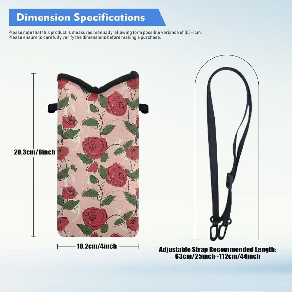 Women Men Crossbody Phone Bag Lightweight Neoprene Cellphone Case Waterproof Phone Carry Pouch for iPhone 15/14/ 13 Pro Max, for Samsung S24, S23+, A25, A35, Hummingbird Floral Pattern - Colors B