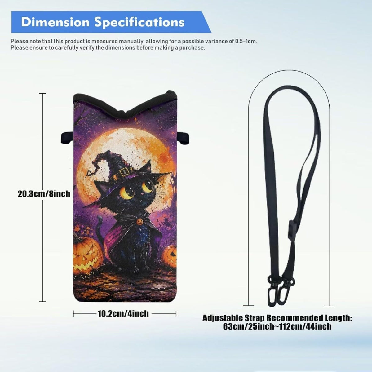 Women Men Crossbody Phone Bag Lightweight Neoprene Cellphone Case Waterproof Phone Carry Pouch for iPhone 15/14/ 13 Pro Max, for Samsung S24, S23+, A25, A35, Hummingbird Floral Pattern - Colors B