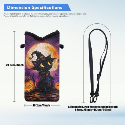 Women Men Crossbody Phone Bag Lightweight Neoprene Cellphone Case Waterproof Phone Carry Pouch for iPhone 15/14/ 13 Pro Max, for Samsung S24, S23+, A25, A35, Hummingbird Floral Pattern - Colors B