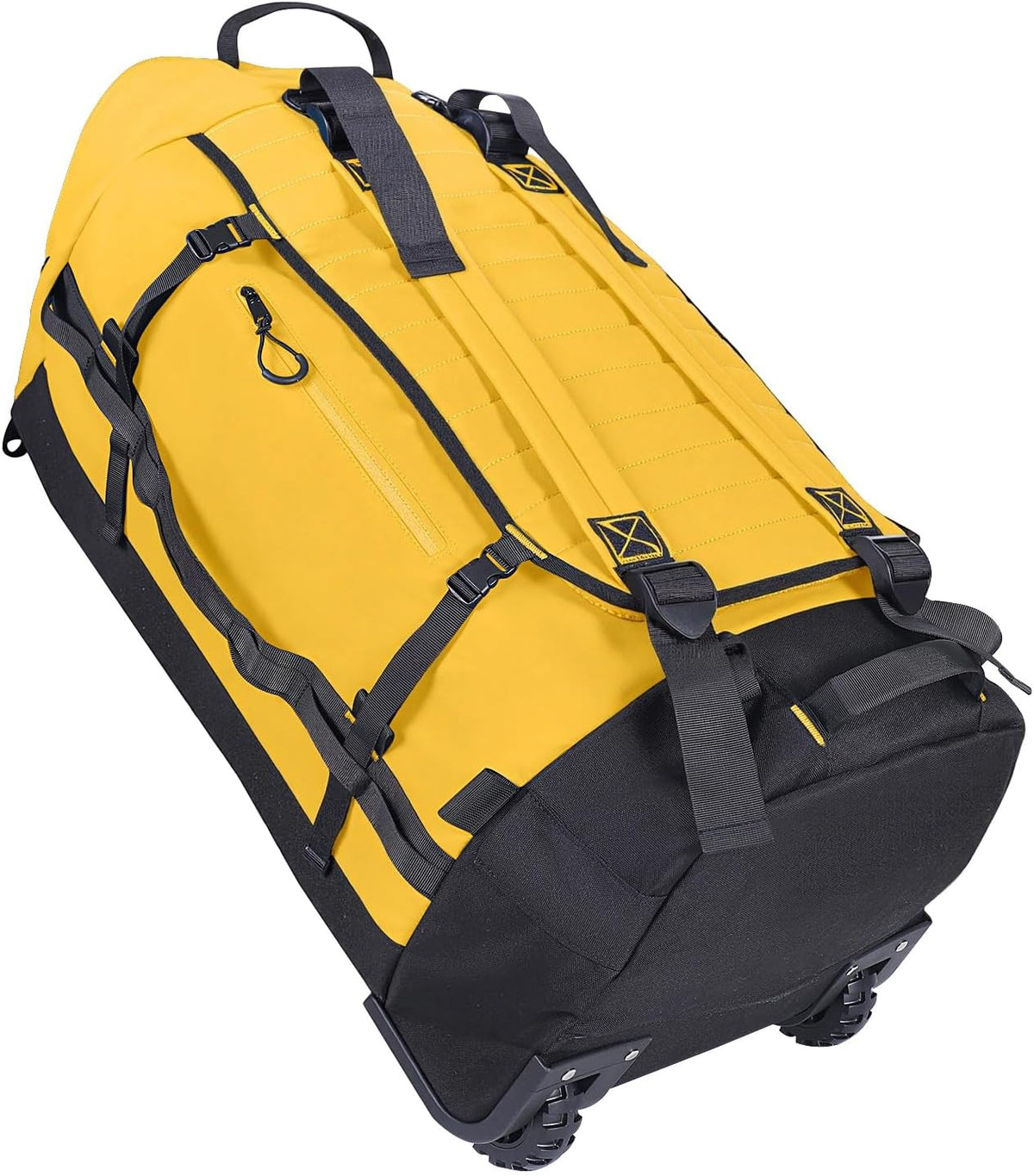 Rolling Duffle Bag with Wheels,86L 30”Carry on Luggage with Wheels,Folding Travel Bag,Duffle Backpack with Separate Shoe Compartment (Dark Blue)