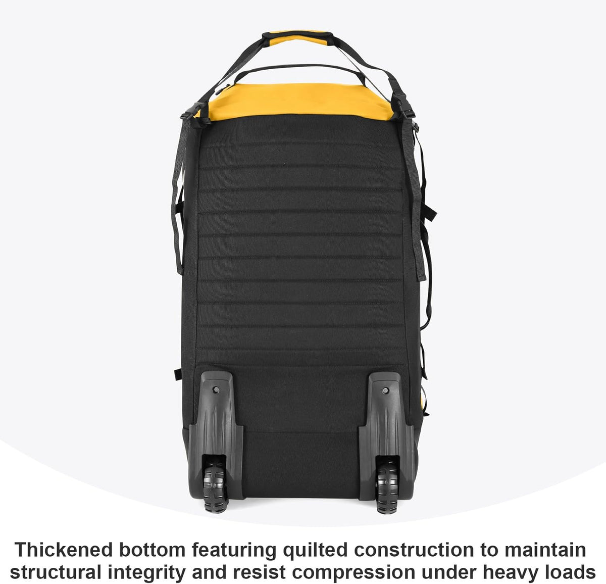 Rolling Duffle Bag with Wheels,86L 30”Carry on Luggage with Wheels,Folding Travel Bag,Duffle Backpack with Separate Shoe Compartment (Dark Blue)