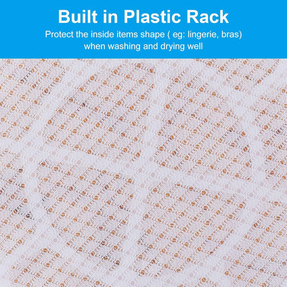 6 PCS Mesh Laundry Bags, Delicates Washing Bags | 3 Medium 3 Large for Sweater Blouse Hosiery Bras Machine Wash Bags for Travel Storage Organization