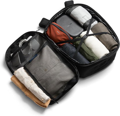Transit Travel Pack Pro (30–38 liter travel backpack, laptop sleeve, RFID protection zip bottle pocket) - Stone