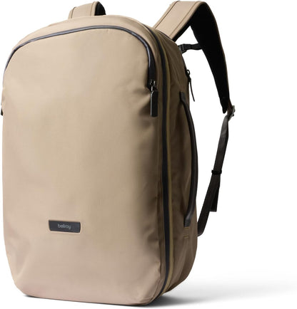 Transit Travel Pack Pro (30–38 liter travel backpack, laptop sleeve, RFID protection zip bottle pocket) - Stone