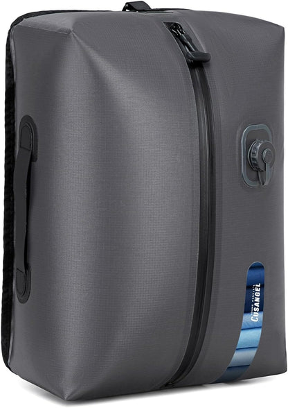 travel vacuum bags with pump,18L with Pump Included,Vacuum Sealed bag for Luggage and Backpacks (Built-in pump bag 1pack)