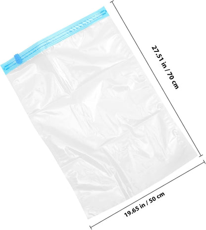 Travel Compression Storage Bags for Clothes, Air-release Space Saver Bags 6pcs (2x35x50cm, 2x40x60cm, 2x50x70cm) Hand-rolled Portable Packing Organizers for Luggage and Suitcases