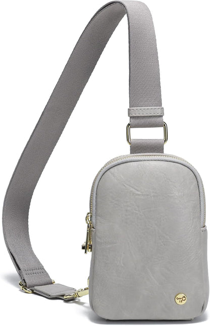 Anti Theft Crossbody Bag for Women, Small RFID Blocking Sling Purse with Zipper Lock for Travel, Vegan Leather
