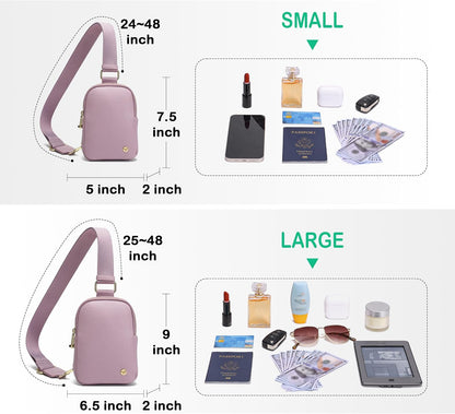 Anti Theft Crossbody Bag for Women, Small RFID Blocking Sling Purse with Zipper Lock for Travel, Vegan Leather