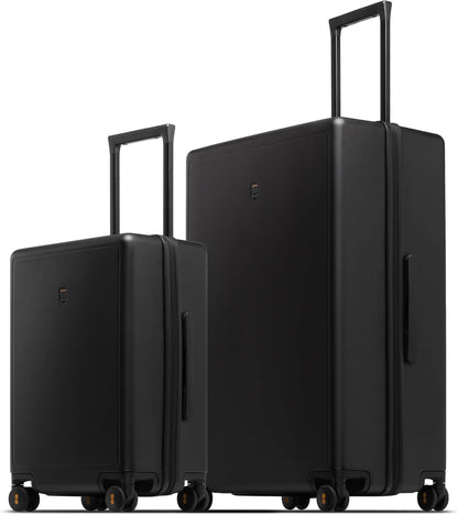 Hard Shell Carry on Luggage Airline Approved, Carry-on Suitcases with Wheels, Lightweight Luminous Textured Hardside Travel Bag with Tsa Lock, 20 Inch, Black