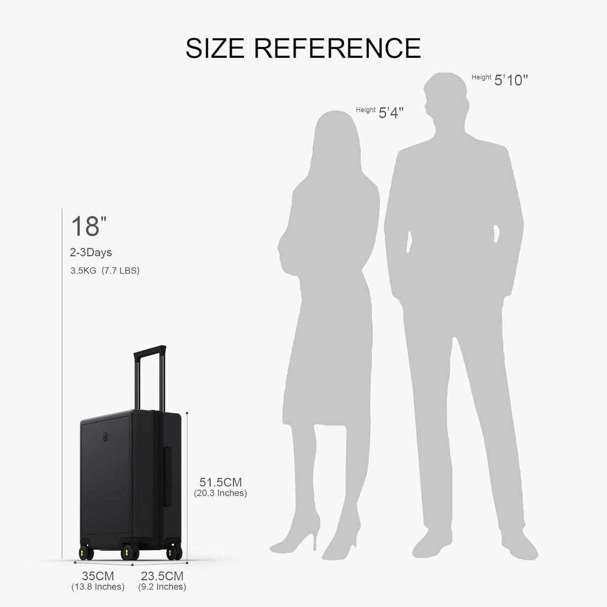 Hard Shell Carry on Luggage Airline Approved, Carry-on Suitcases with Wheels, Lightweight Luminous Textured Hardside Travel Bag with Tsa Lock, 20 Inch, Black